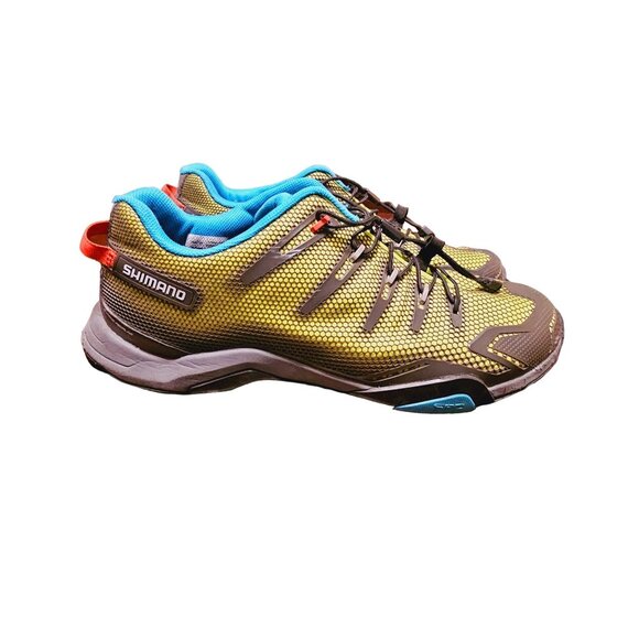 Shimano pedaling Olympics sneaker size 11 Green blue gray - Picture 1 of 11